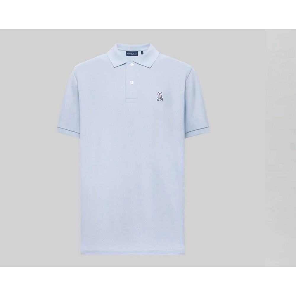 Psycho Bunny Shirt Men's Size 1XLT Polo Pima Cotton Casual Preppy Light Blue!